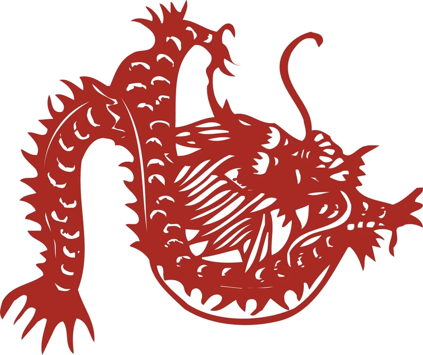 中国风中式传统喜庆民俗人物动物窗花剪纸插画边框AI矢量PNG素材【352】